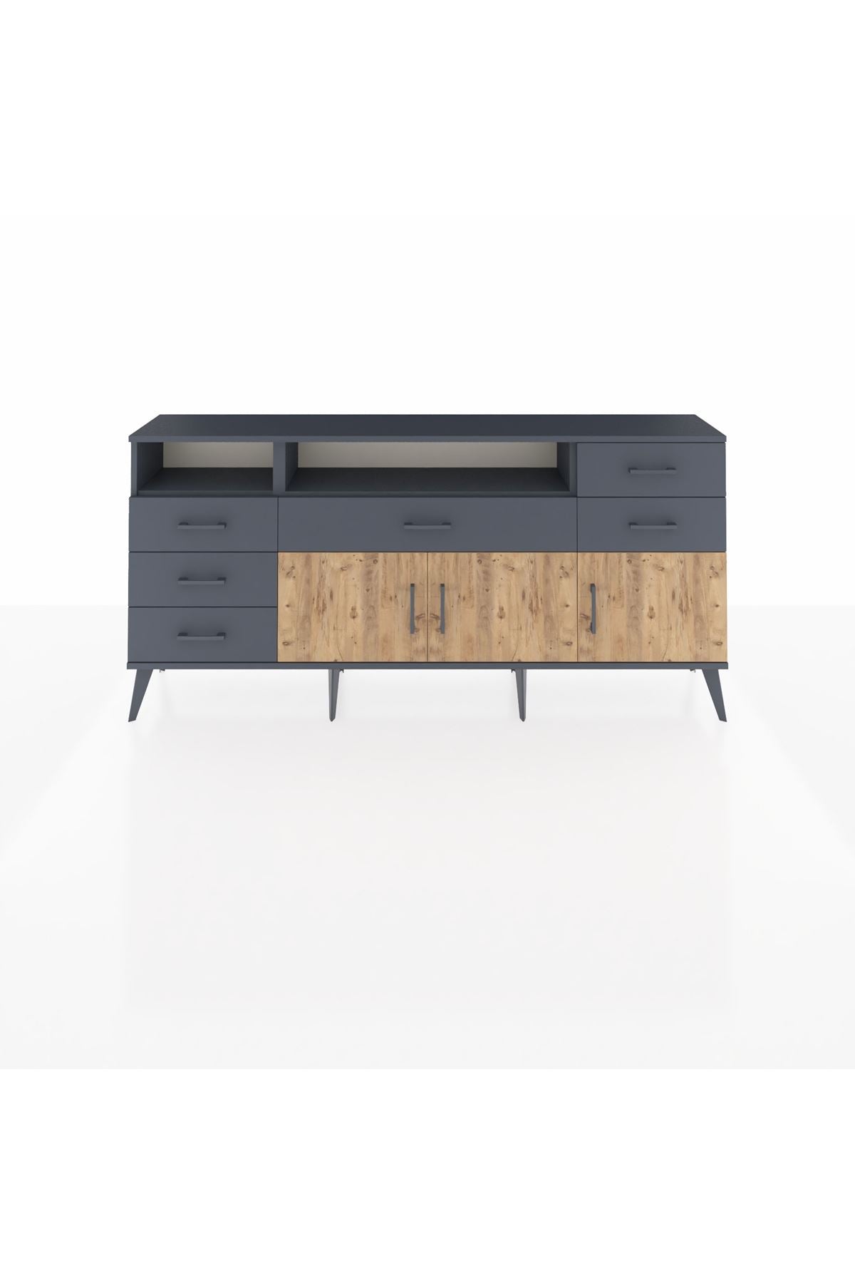 Arges Konsol 3 Raflı 6 Çekmeceli 3 Kapaklı 176x30x83 - S148M014V11A