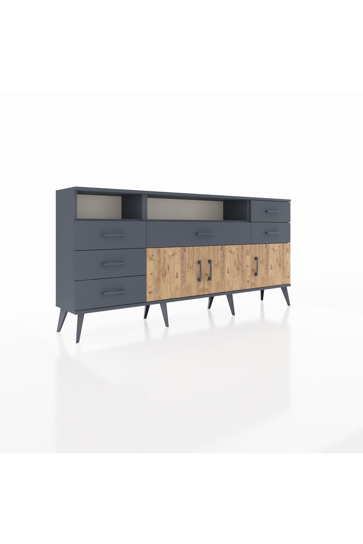 Arges Konsol 3 Raflı 6 Çekmeceli 3 Kapaklı 176x30x83 - S148M014V11A