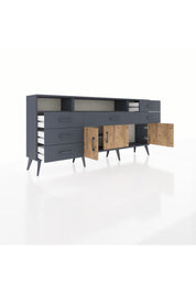 Arges Konsol 3 Raflı 6 Çekmeceli 3 Kapaklı 176x30x83 - S148M014V11A