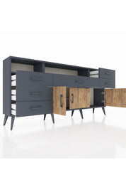 Arges Konsol 3 Raflı 6 Çekmeceli 3 Kapaklı 176x30x83 - S148M014V11A