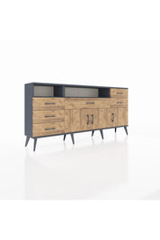 Arges Konsol 3 Raflı 6 Çekmeceli 3 Kapaklı 176x30x83 - S148M014V12A