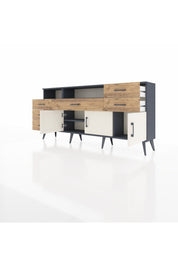 Arges Konsol 3 Raflı 6 Çekmeceli 3 Kapaklı 176x30x83 - S148M014V15A