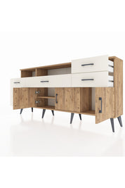 Arges Konsol 3 Raflı 6 Çekmeceli 3 Kapaklı 176x30x83 - S148M014V19A