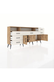 Arges Konsol 3 Raflı 6 Çekmeceli 3 Kapaklı 176x30x83 - S148M014V19A