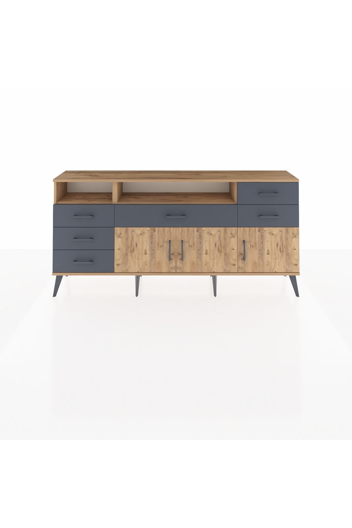 Arges Konsol 3 Raflı 6 Çekmeceli 3 Kapaklı 176x30x83 - S148M014V20A