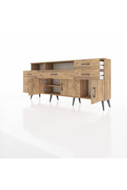 Arges Konsol 3 Raflı 6 Çekmeceli 3 Kapaklı 176x30x83 - S148M014V21A