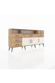 Arges Konsol 3 Raflı 6 Çekmeceli 3 Kapaklı 176x30x83 - S148M014V24A