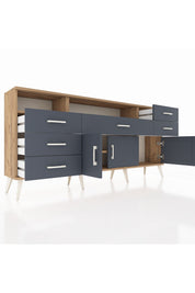 Arges Konsol 3 Raflı 6 Çekmeceli 3 Kapaklı 176x30x83 - S148M014V26A