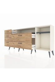 Arges Konsol 2 Raflı 5 Çekmeceli 176x30x83 - S148M015V09A