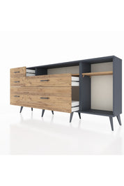 Arges Konsol 2 Raflı 5 Çekmeceli 176x30x83 - S148M015V12A