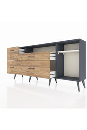 Arges Konsol 2 Raflı 5 Çekmeceli 176x30x83 - S148M015V15A