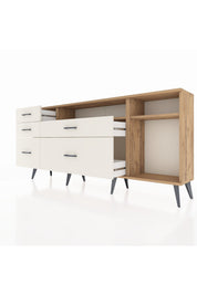 Arges Konsol 2 Raflı 5 Çekmeceli 176x30x83 - S148M015V19A