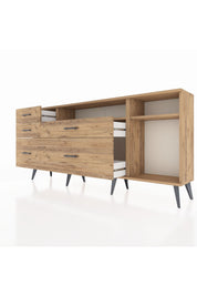 Arges Konsol 2 Raflı 5 Çekmeceli 176x30x83 - S148M015V21A