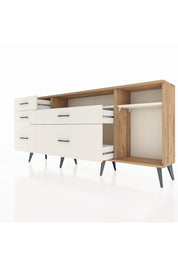 Arges Konsol 2 Raflı 5 Çekmeceli 176x30x83 - S148M015V22A