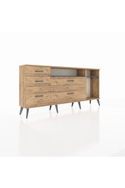 Arges Konsol 2 Raflı 5 Çekmeceli 176x30x83 - S148M015V27A