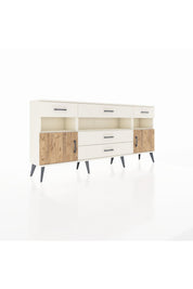 Arges Konsol 3 Raflı 5 Çekmeceli 2 Kapaklı 176x30x83 - S148M016V01A