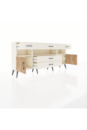 Arges Konsol 3 Raflı 5 Çekmeceli 2 Kapaklı 176x30x83 - S148M016V01A