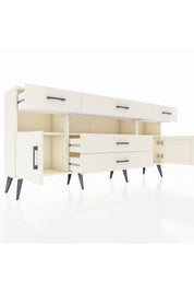 Arges Konsol 3 Raflı 5 Çekmeceli 2 Kapaklı 176x30x83 - S148M016V04A