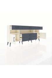 Arges Konsol 3 Raflı 5 Çekmeceli 2 Kapaklı 176x30x83 - S148M016V05A