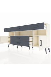 Arges Konsol 3 Raflı 5 Çekmeceli 2 Kapaklı 176x30x83 - S148M016V05A