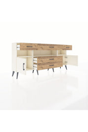 Arges Konsol 3 Raflı 5 Çekmeceli 2 Kapaklı 176x30x83 - S148M016V06A