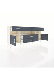 Arges Konsol 3 Raflı 5 Çekmeceli 2 Kapaklı 176x30x83 - S148M016V08A