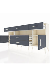 Arges Konsol 3 Raflı 5 Çekmeceli 2 Kapaklı 176x30x83 - S148M016V08A