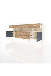 Arges Konsol 3 Raflı 5 Çekmeceli 2 Kapaklı 176x30x83 - S148M016V09A