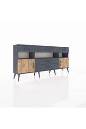 Arges Konsol 3 Raflı 5 Çekmeceli 2 Kapaklı 176x30x83 - S148M016V11A