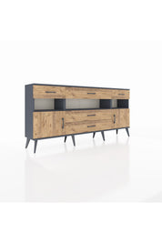 Arges Konsol 3 Raflı 5 Çekmeceli 2 Kapaklı 176x30x83 - S148M016V12A