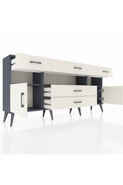 Arges Konsol 3 Raflı 5 Çekmeceli 2 Kapaklı 176x30x83 - S148M016V13A