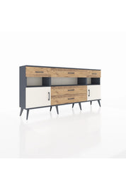 Arges Konsol 3 Raflı 5 Çekmeceli 2 Kapaklı 176x30x83 - S148M016V15A