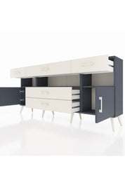 Arges Konsol 3 Raflı 5 Çekmeceli 2 Kapaklı 176x30x83 - S148M016V16A