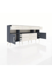 Arges Konsol 3 Raflı 5 Çekmeceli 2 Kapaklı 176x30x83 - S148M016V16A