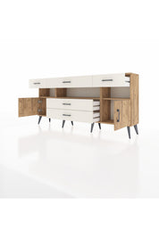 Arges Konsol 3 Raflı 5 Çekmeceli 2 Kapaklı 176x30x83 - S148M016V19A