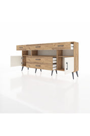 Arges Konsol 3 Raflı 5 Çekmeceli 2 Kapaklı 176x30x83 - S148M016V24A