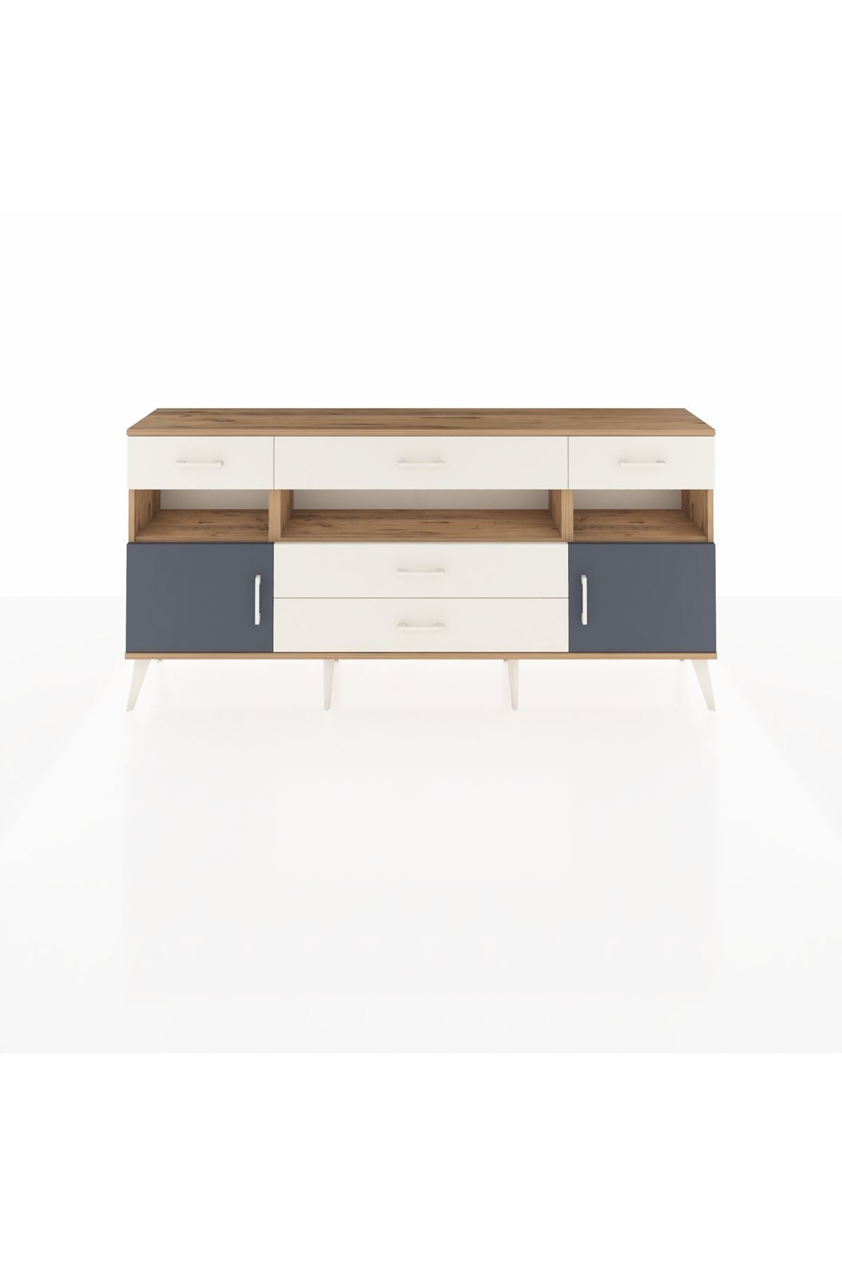 Arges Konsol 3 Raflı 5 Çekmeceli 2 Kapaklı 176x30x83 - S148M016V25A