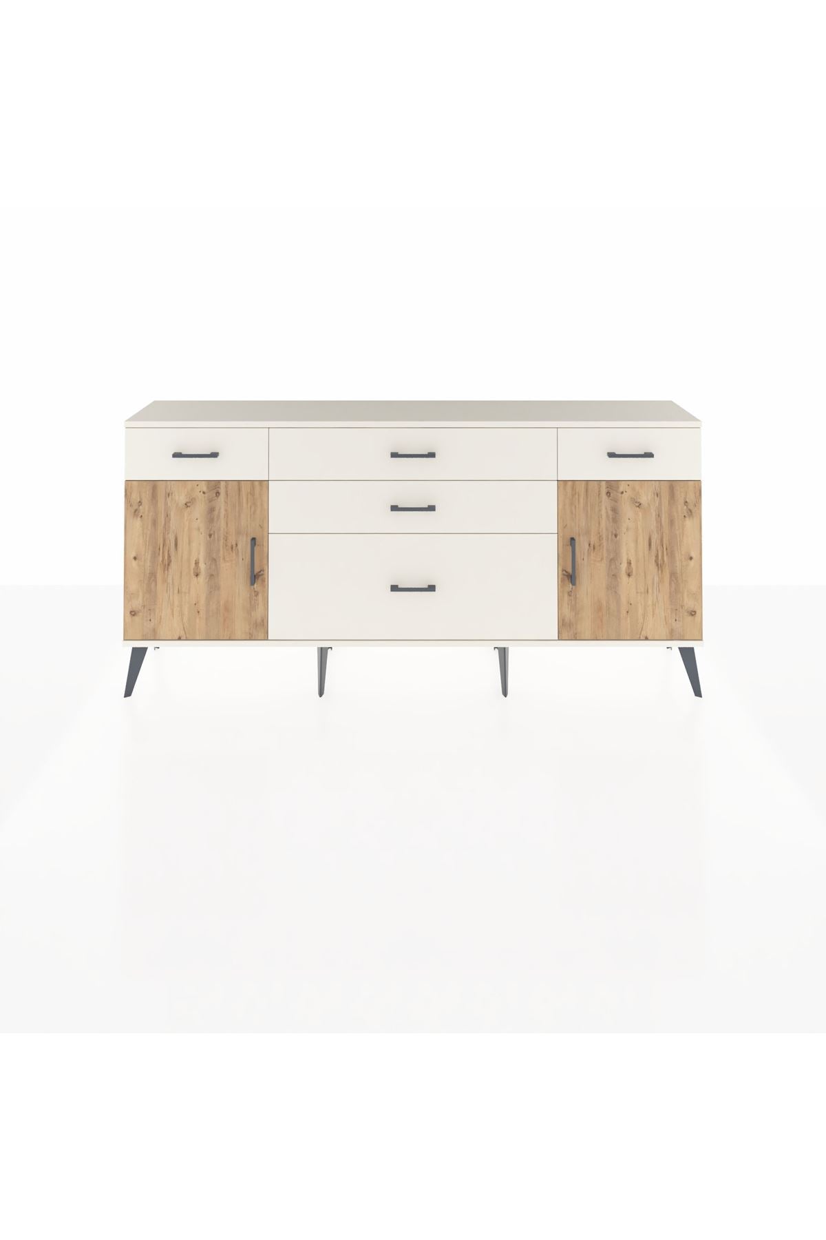 Arges Konsol 2 Raflı 5 Çekmeceli 2 Kapaklı 176x30x83 - S148M017V01A