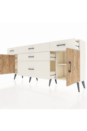 Arges Konsol 2 Raflı 5 Çekmeceli 2 Kapaklı 176x30x83 - S148M017V01A