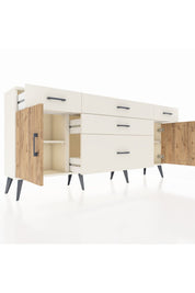 Arges Konsol 2 Raflı 5 Çekmeceli 2 Kapaklı 176x30x83 - S148M017V01A