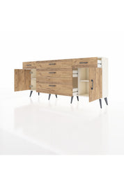 Arges Konsol 2 Raflı 5 Çekmeceli 2 Kapaklı 176x30x83 - S148M017V03A