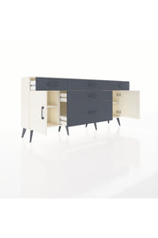 Arges Konsol 2 Raflı 5 Çekmeceli 2 Kapaklı 176x30x83 - S148M017V05A