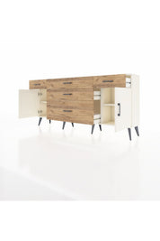 Arges Konsol 2 Raflı 5 Çekmeceli 2 Kapaklı 176x30x83 - S148M017V06A