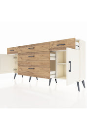 Arges Konsol 2 Raflı 5 Çekmeceli 2 Kapaklı 176x30x83 - S148M017V06A