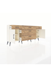 Arges Konsol 2 Raflı 5 Çekmeceli 2 Kapaklı 176x30x83 - S148M017V06A