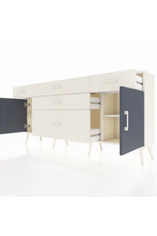 Arges Konsol 2 Raflı 5 Çekmeceli 2 Kapaklı 176x30x83 - S148M017V07A