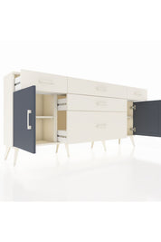 Arges Konsol 2 Raflı 5 Çekmeceli 2 Kapaklı 176x30x83 - S148M017V07A