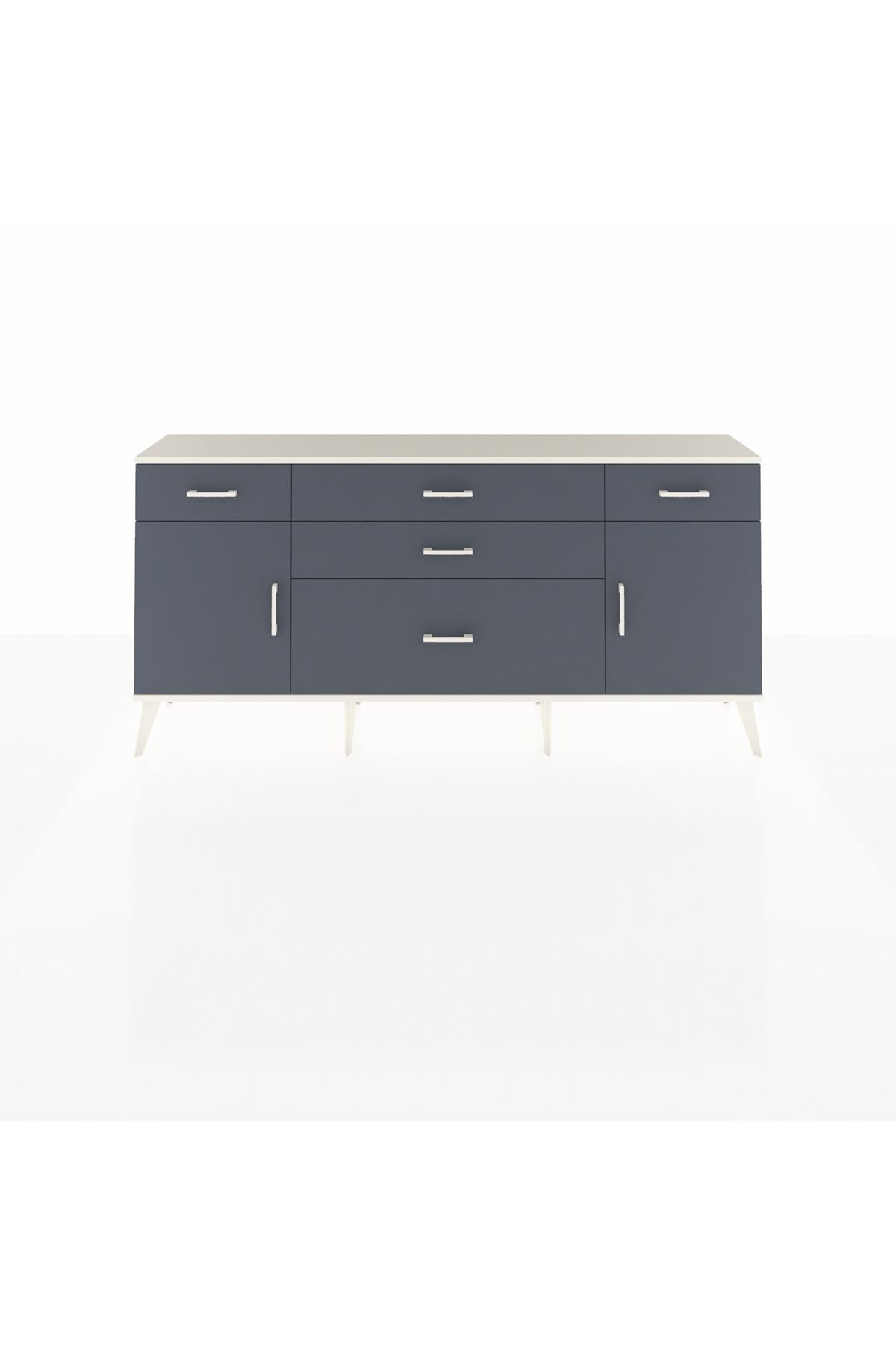 Arges Konsol 2 Raflı 5 Çekmeceli 2 Kapaklı 176x30x83 - S148M017V08A