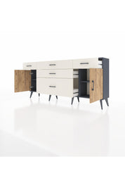 Arges Konsol 2 Raflı 5 Çekmeceli 2 Kapaklı 176x30x83 - S148M017V10A