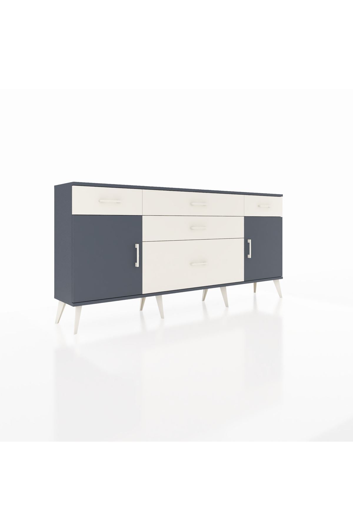 Arges Konsol 2 Raflı 5 Çekmeceli 2 Kapaklı 176x30x83 - S148M017V16A